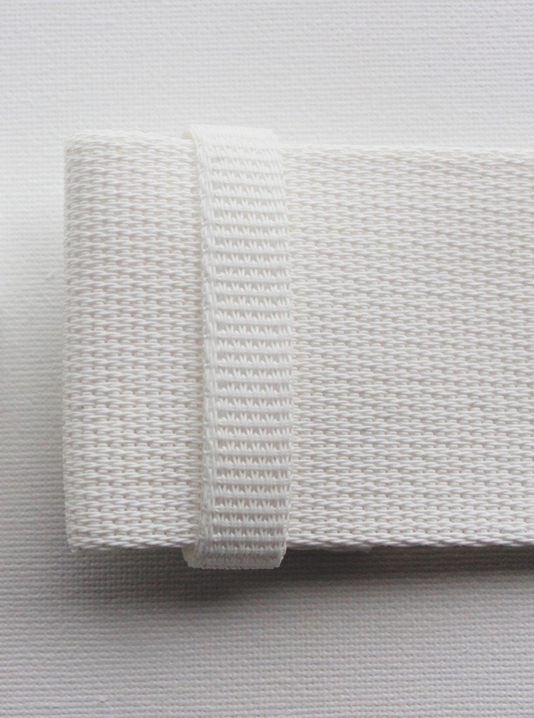 White Corlene Belting Material, 57mm width (2 1/4