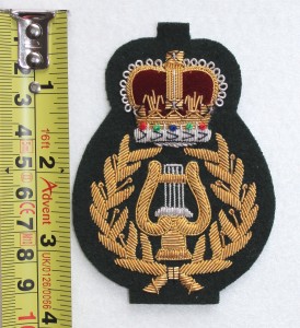 Bandmasters' Gold on Green Uniform Badge - The Marching Band Shop