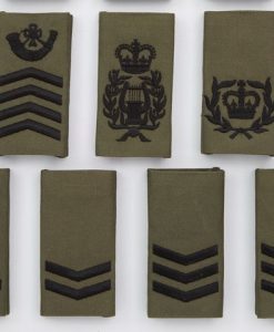 Multicam Rank Slide, Drum Major (Staff Sergeant), Bronze Embroidery ...